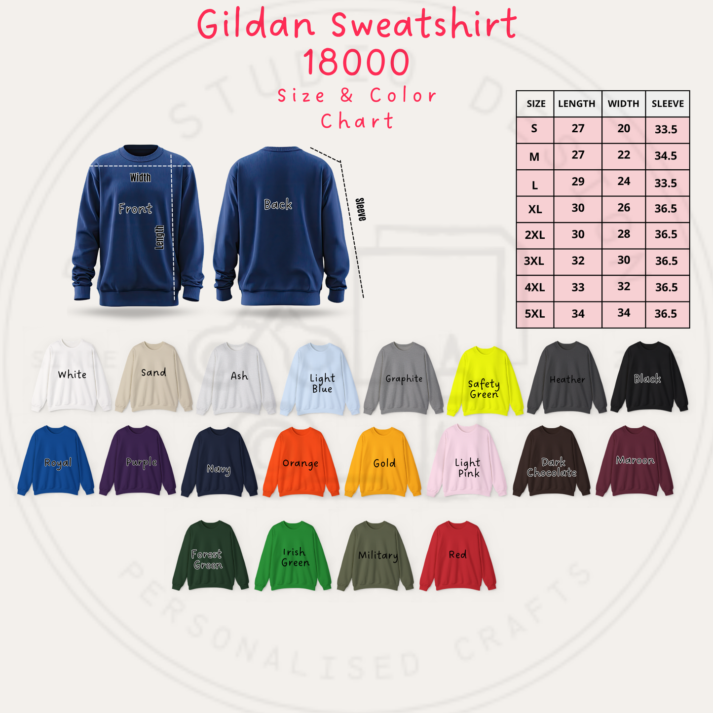 Personalized Portrait Embroidered Sweatshirt